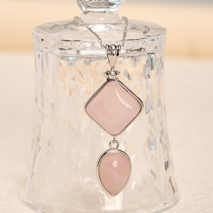 Buddha Stones Natuurstenen opaal dubbele hanger rustgevende Ketting - image 2