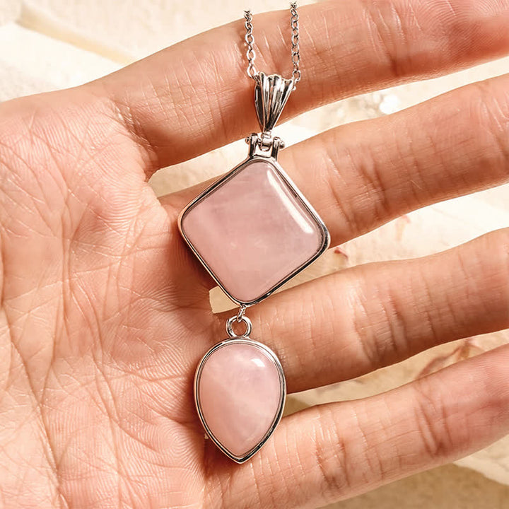 Buddha Stones Natuurstenen opaal dubbele hanger rustgevende Ketting - image 3