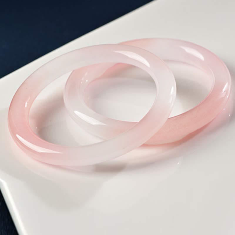 Buddha Stones Roze kristallen Bangle-armband met liefdes- en warmtemotief - image 10