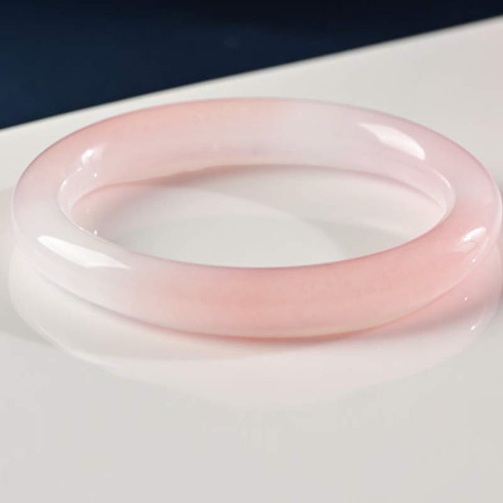 Buddha Stones Roze kristallen Bangle-armband met liefdes- en warmtemotief - image 9