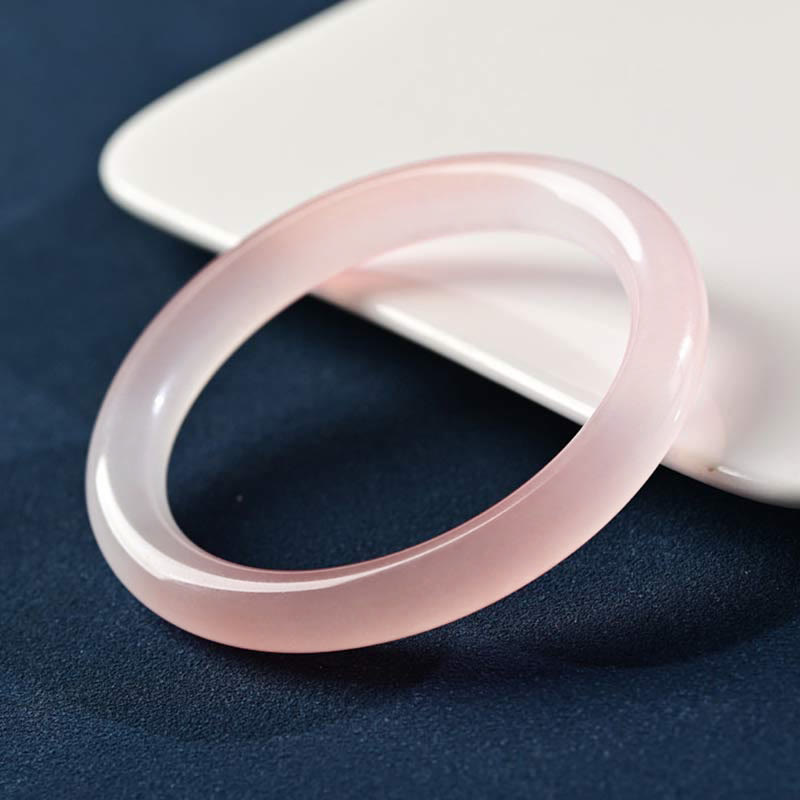 Buddha Stones Roze kristallen Bangle-armband met liefdes- en warmtemotief - image 7