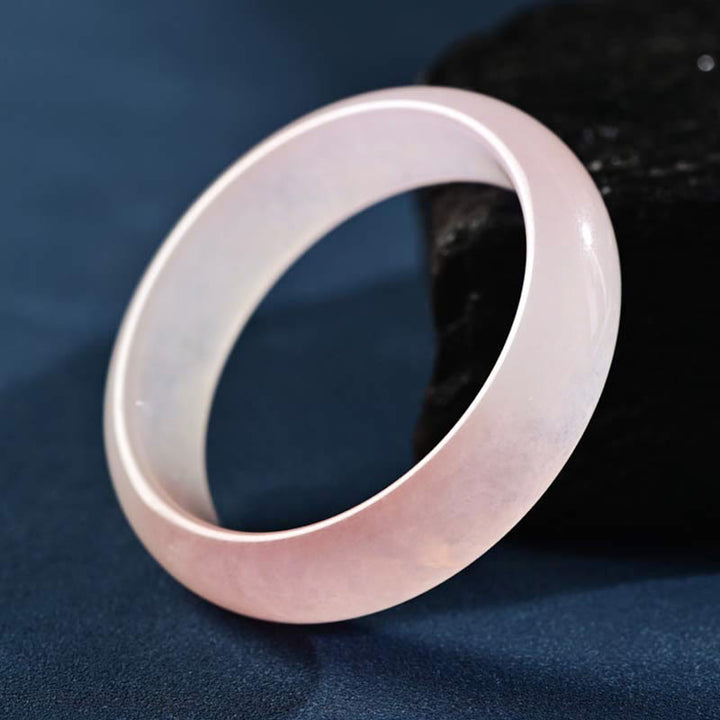 Buddha Stones Roze kristallen Bangle-armband met liefdes- en warmtemotief - image 1