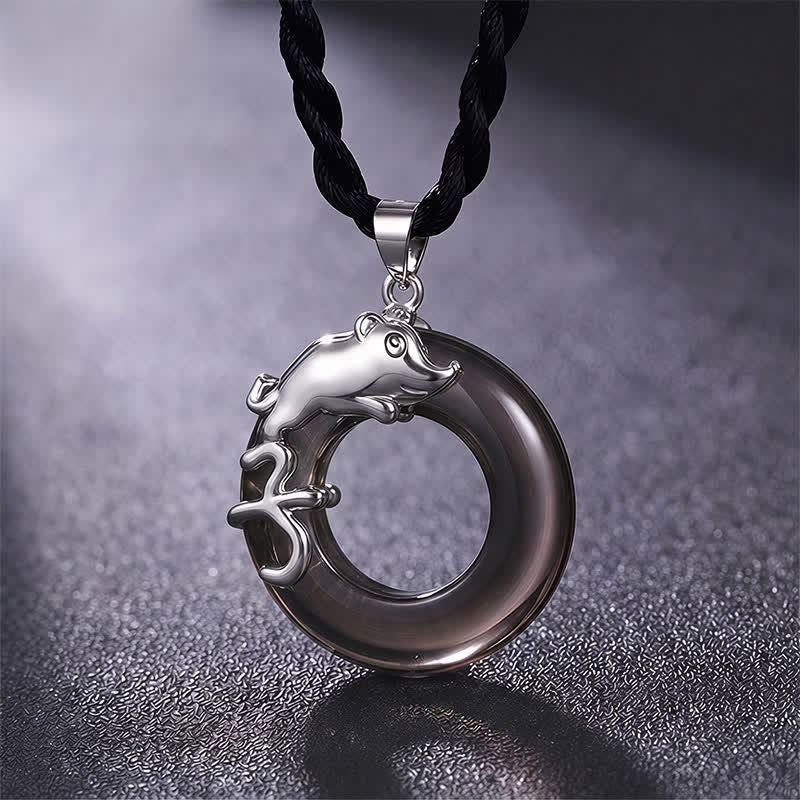 Buddha Stones Chinese dierenriem vredesgesp gelukshanger Ketting - Rat - image 1