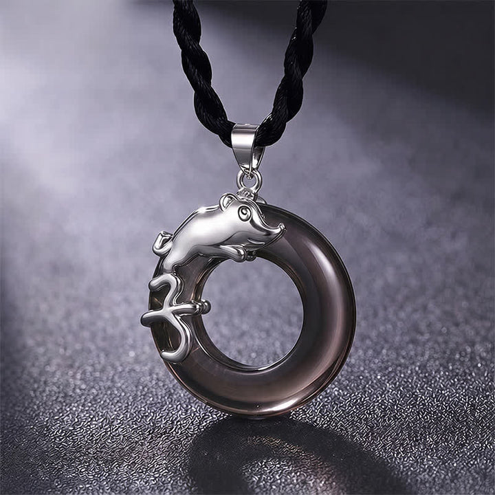 Buddha Stones Chinese dierenriem vredesgesp gelukshanger Ketting - Rat - image 1