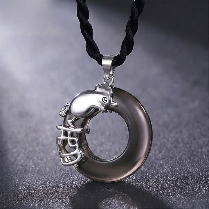 Buddha Stones Chinese dierenriem vredesgesp gelukshanger Ketting - Haan - image 15