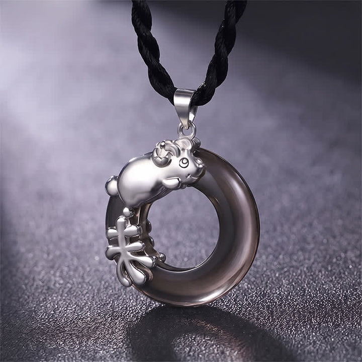 Buddha Stones Chinese dierenriem vredesgesp gelukshanger Ketting - Geit - image 13