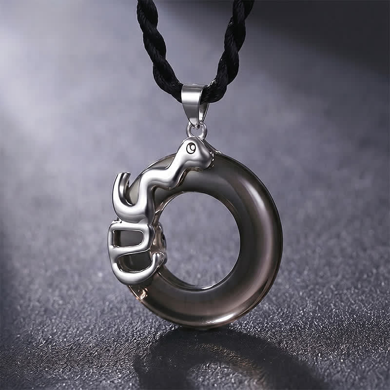 Buddha Stones Chinese dierenriem vredesgesp gelukshanger Ketting - Slang - image 11