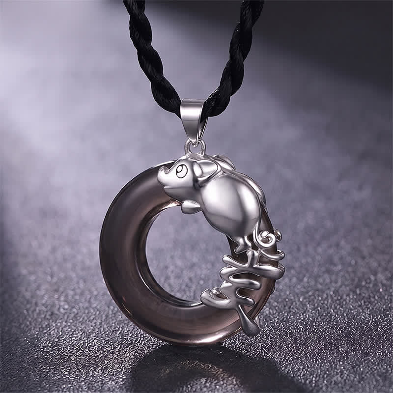 Buddha Stones Chinese dierenriem vredesgesp gelukshanger Ketting - Varken - image 17