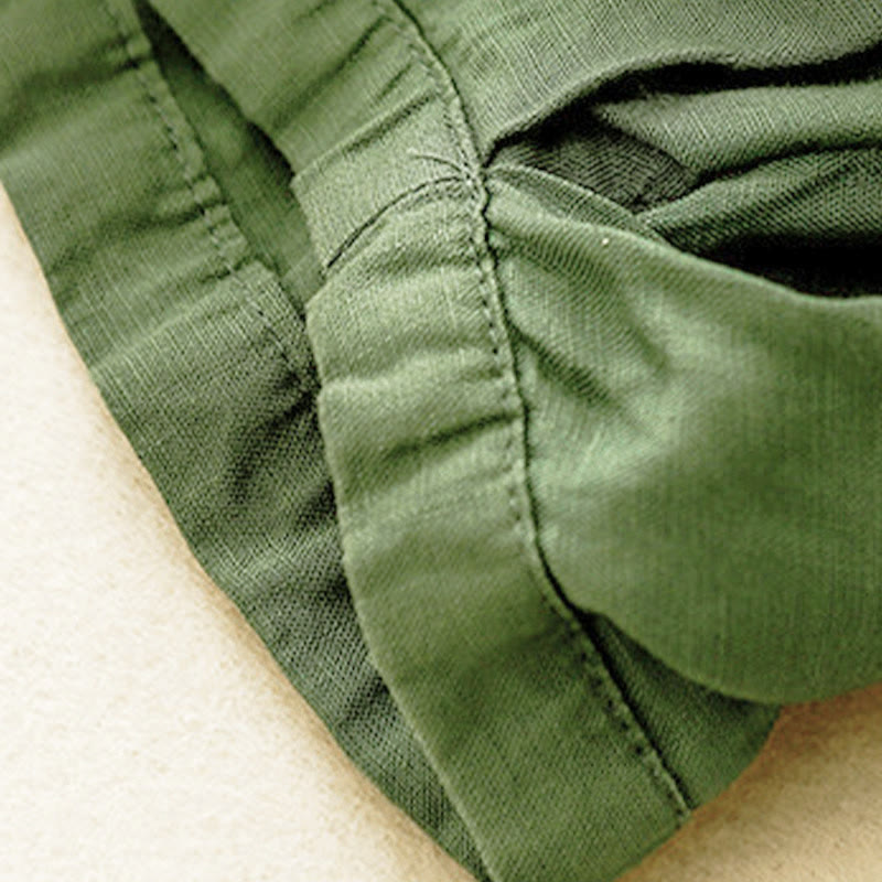 Buddha Stones Zomerse dames capri broek met elastische Taille , Cropped en Zakken. - image 30