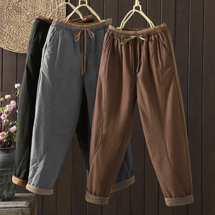 Buddha Stones Effen dames harem thermobroek met Zakken - image 0