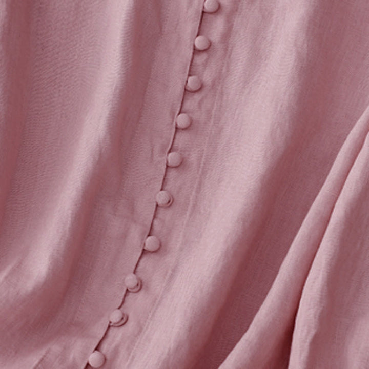 Buddha Stones Damesblouse met V-hals en Lange mouw - image 4