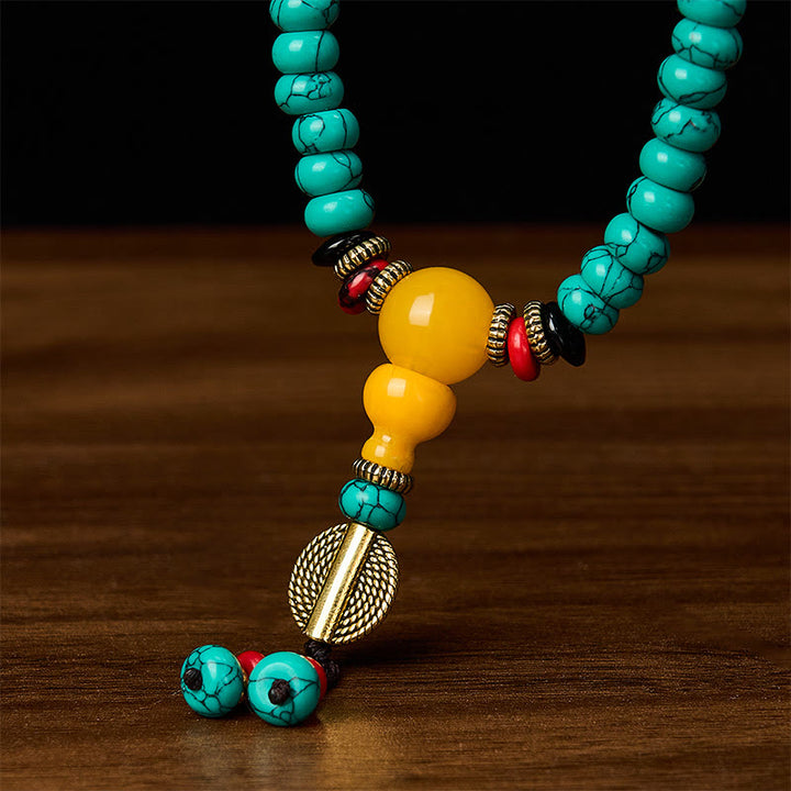 Buddha Stones Turquoise telraamkralen, Dzi-kralen, communicatie- en Mala - image 5