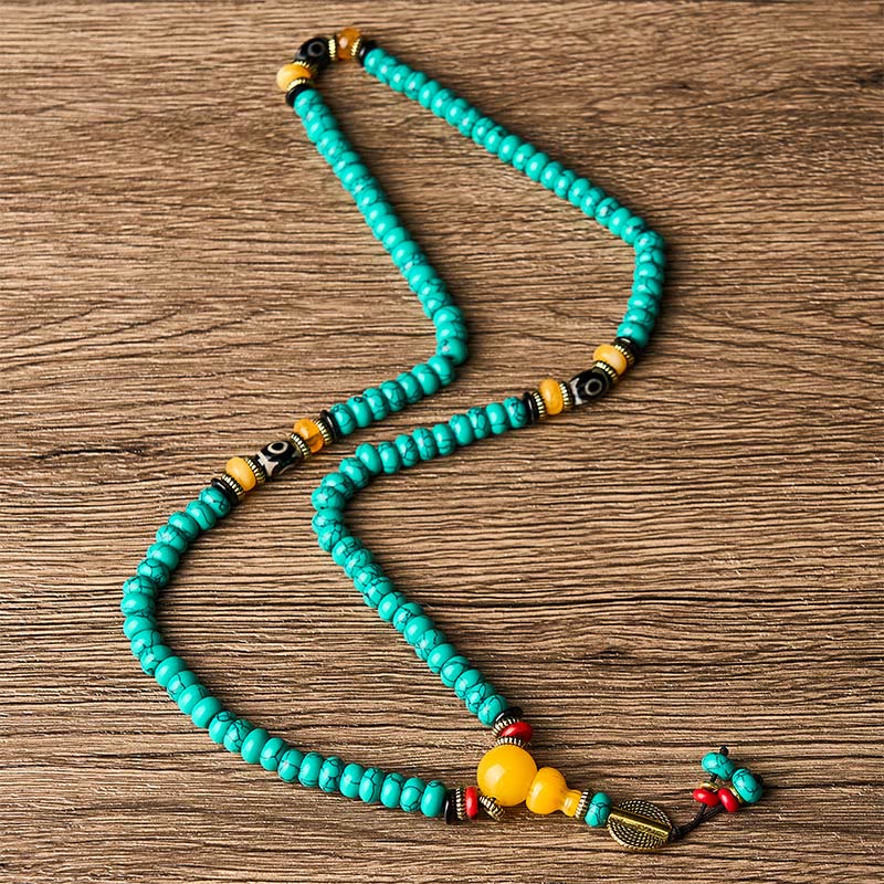 Buddha Stones Turquoise telraamkralen, Dzi-kralen, communicatie- en Mala - image 3