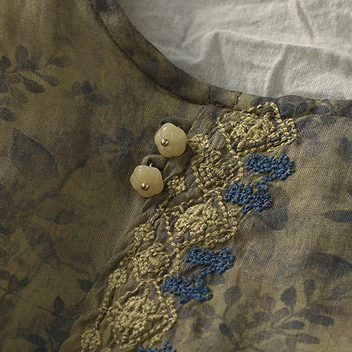 Buddha Stones Damesblouse met driekwartmouwen en geborduurd Mouwlengte - image 16