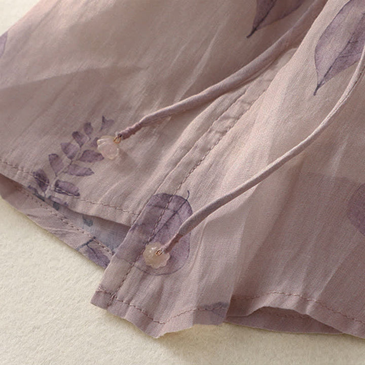 Buddha Stones Damesblouse met driekwartmouwen en geborduurd Mouwlengte - image 9