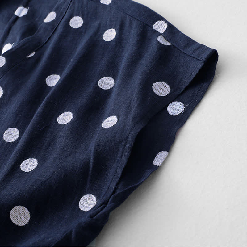 Buddha Stones Midi jurk voor dames met V-hals, vetersluiting en Zakken. - image 3