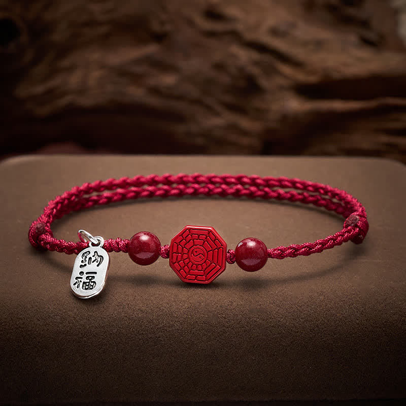 Buddha Stones Bagua Rode Snaar Harmonie Armband - 5,9–6,7 inch (15–17 cm) - image 0