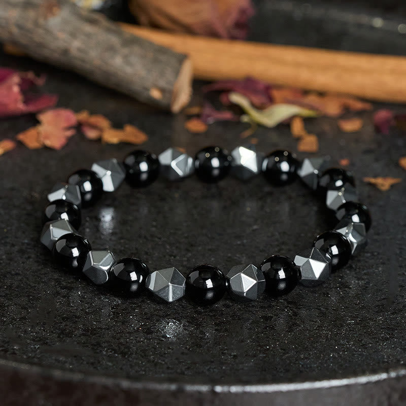 Buddha Stones Tijgeroog Hematiet Armband ter Bevordering van Kracht - image 1