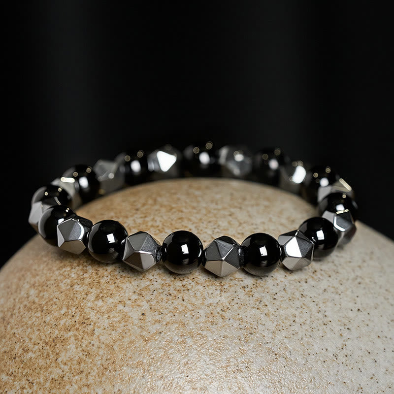 Buddha Stones Tijgeroog Hematiet Armband ter Bevordering van Kracht - image 2