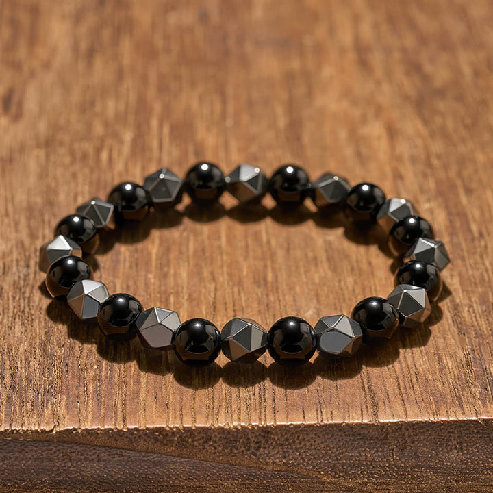 Buddha Stones Tijgeroog Hematiet Armband ter Bevordering van Kracht - image 4