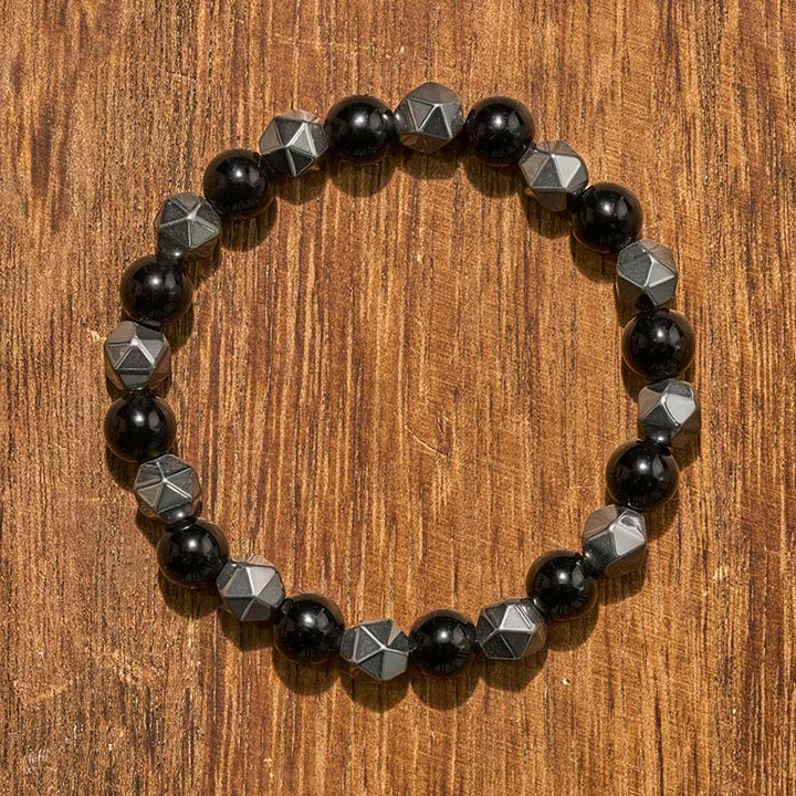 Buddha Stones Tijgeroog Hematiet Armband ter Bevordering van Kracht - image 3