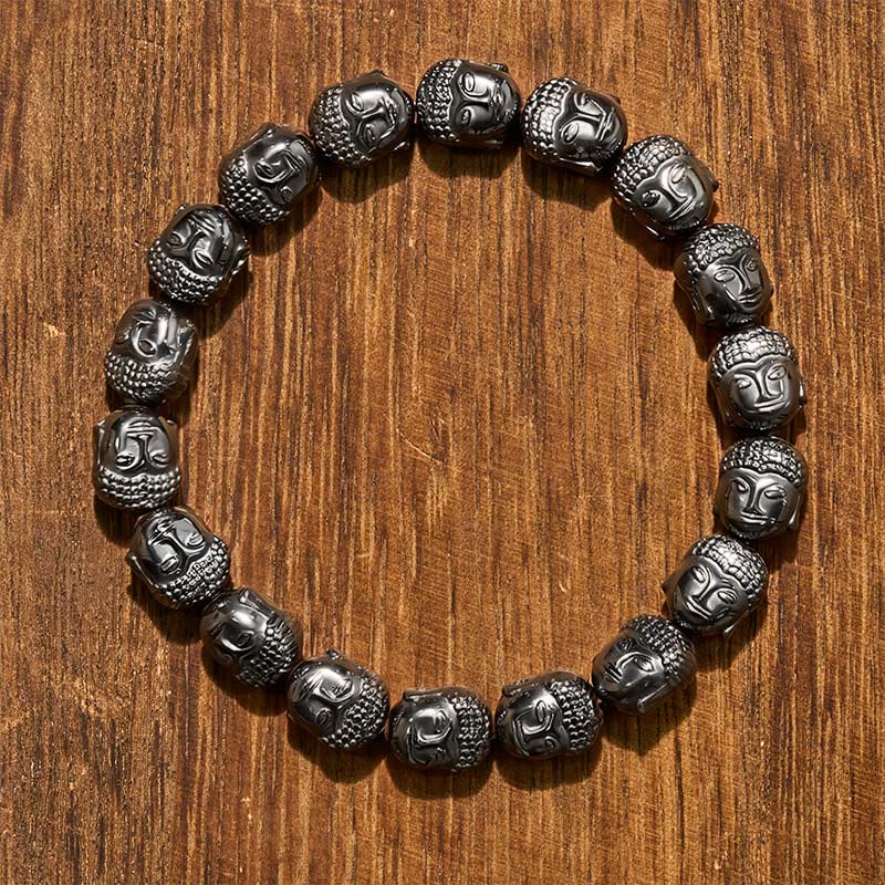 Buddha Stones Hematiet Boeddha Focus Armband - Boeddha (Compassie ♥ Sereniteit) - image 0