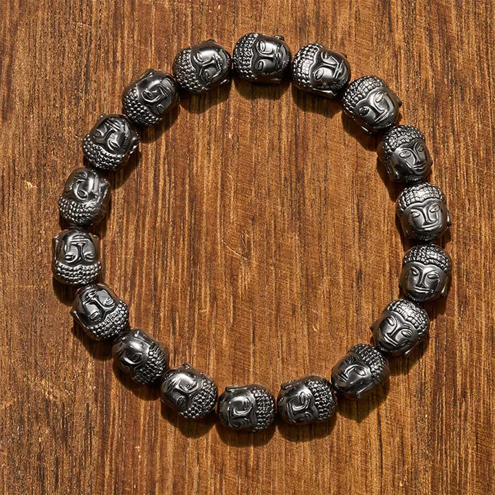 Buddha Stones Hematiet Boeddha Focus Armband - Boeddha (Compassie ♥ Sereniteit) - image 0