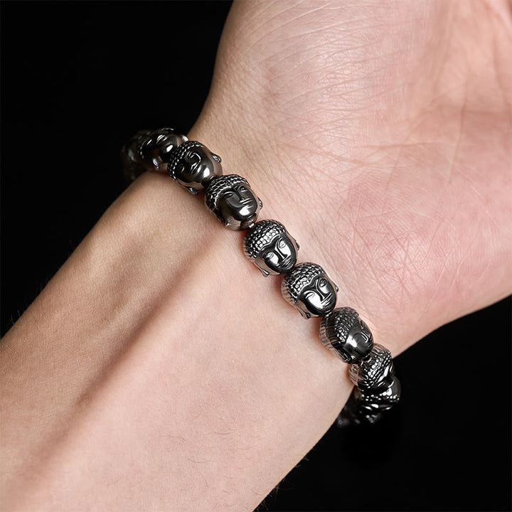 Buddha Stones Hematiet Boeddha Focus Armband - image 8
