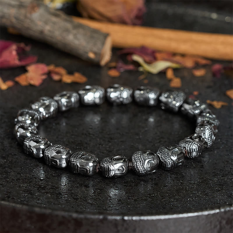 Buddha Stones Hematiet Boeddha Focus Armband - image 2