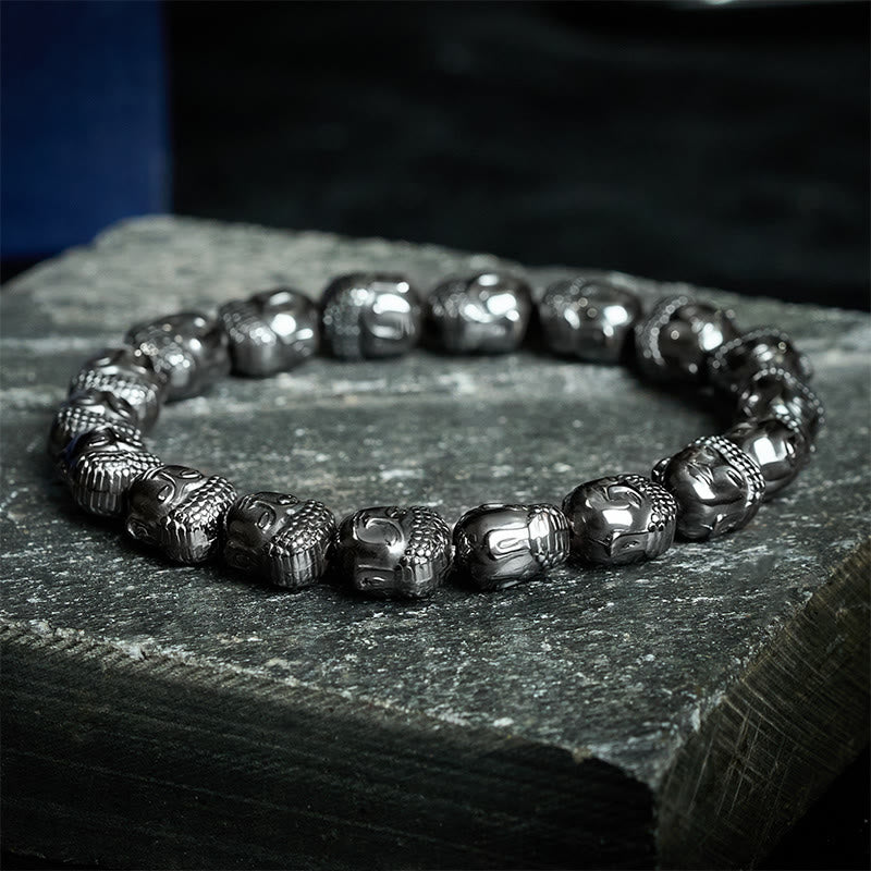 Buddha Stones Hematiet Boeddha Focus Armband - image 3