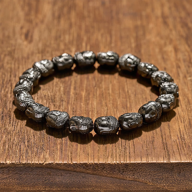 Buddha Stones Hematiet Boeddha Focus Armband - image 1