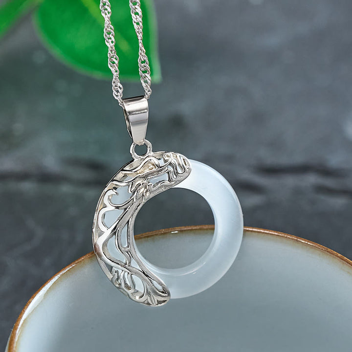 Buddha Stones Kattenoog Draak Vredesgesp Intuïtie Ketting - image 3