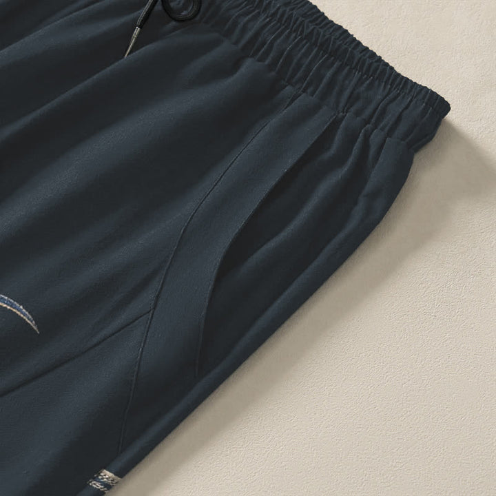 Buddha Stones Getailleerde herenbroek van 100% Cotton met Zakken. - image 4