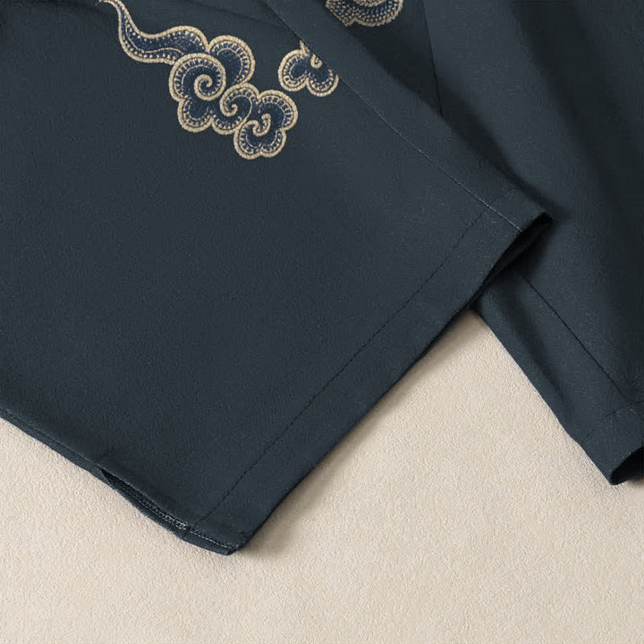 Buddha Stones Getailleerde herenbroek van 100% Cotton met Zakken. - image 5