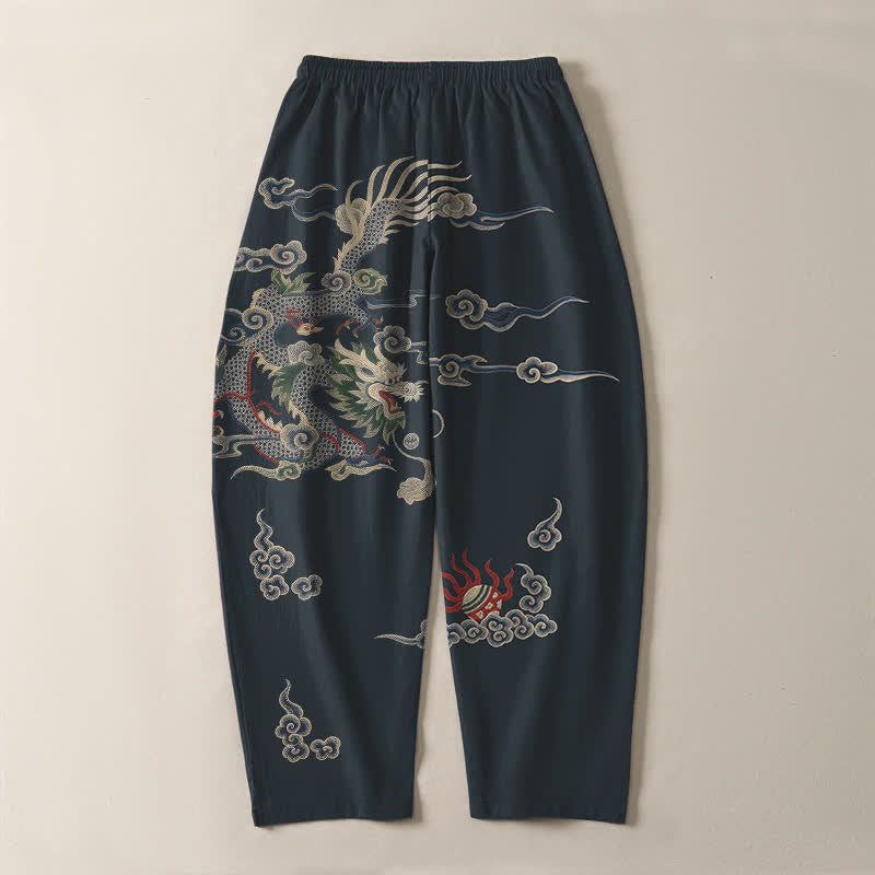 Buddha Stones Getailleerde herenbroek van 100% Cotton met Zakken. - image 3