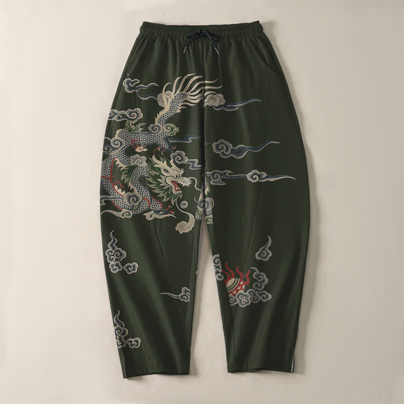 Buddha Stones Getailleerde herenbroek van 100% Cotton met Zakken. - image 9