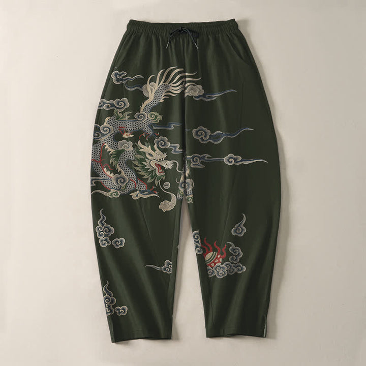 Buddha Stones Getailleerde herenbroek van 100% Cotton met Zakken. - image 9
