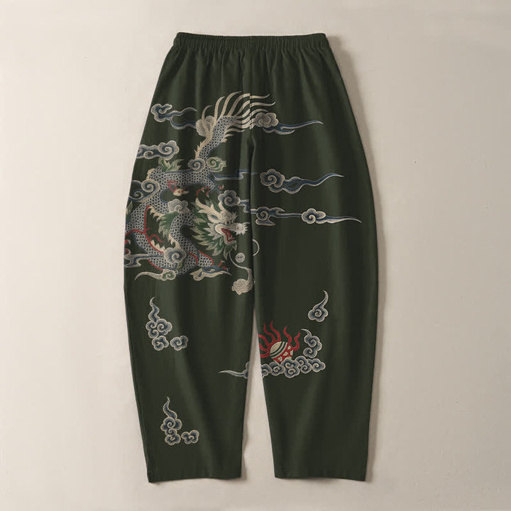Buddha Stones Getailleerde herenbroek van 100% Cotton met Zakken. - image 10