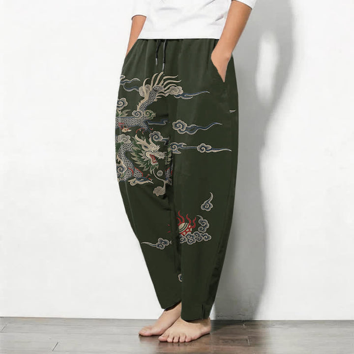 Buddha Stones Getailleerde herenbroek van 100% Cotton met Zakken. - image 8