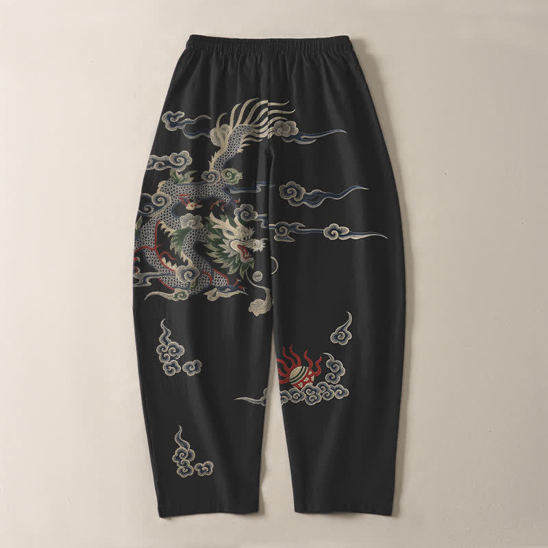 Buddha Stones Getailleerde herenbroek van 100% Cotton met Zakken. - image 14