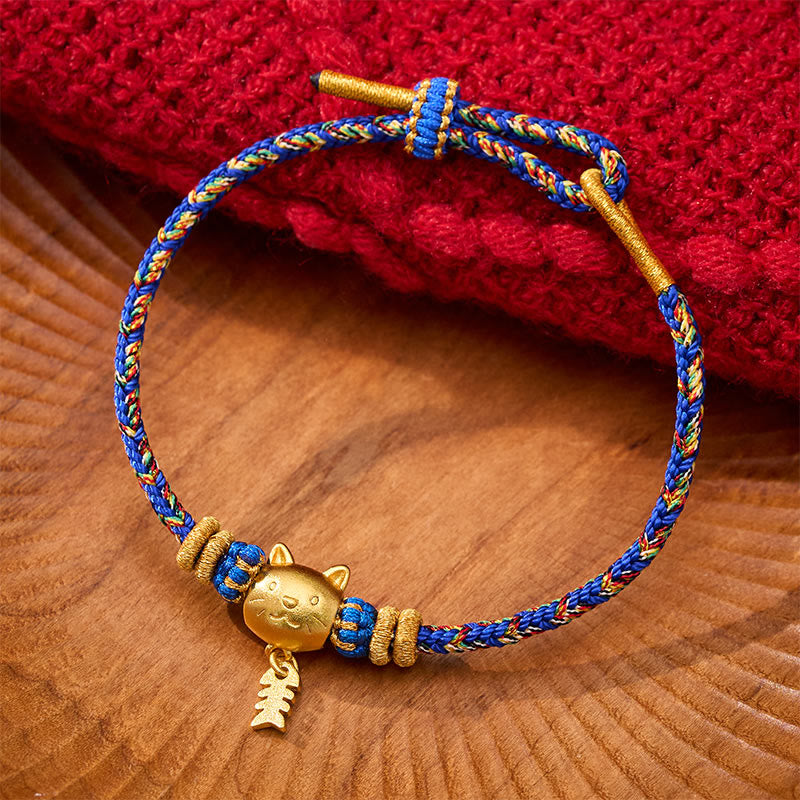 Buddha Stones Koperkleurige meervalvormige Armband - Blauw (Polsomtrek: 14–16 cm) - image 10