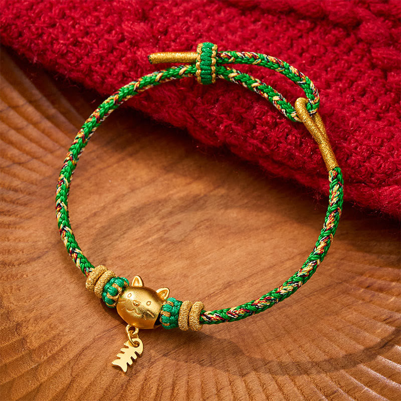 Buddha Stones Koperkleurige meervalvormige Armband - Groen (Polsomtrek: 14–16 cm) - image 15