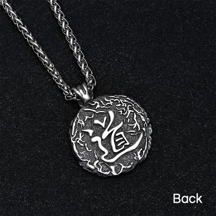 Buddha Stones Ronde Ketting met koperen Yin Yang koi-vis balansketting - image 3