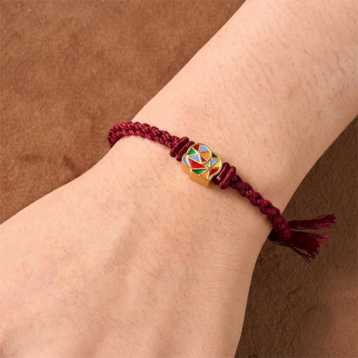 Buddha Stones Olifantenarmband met rode koord en verstelbare Tibet- Armband - image 10