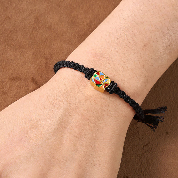 Buddha Stones Olifantenarmband met rode koord en verstelbare Tibet- Armband - image 12