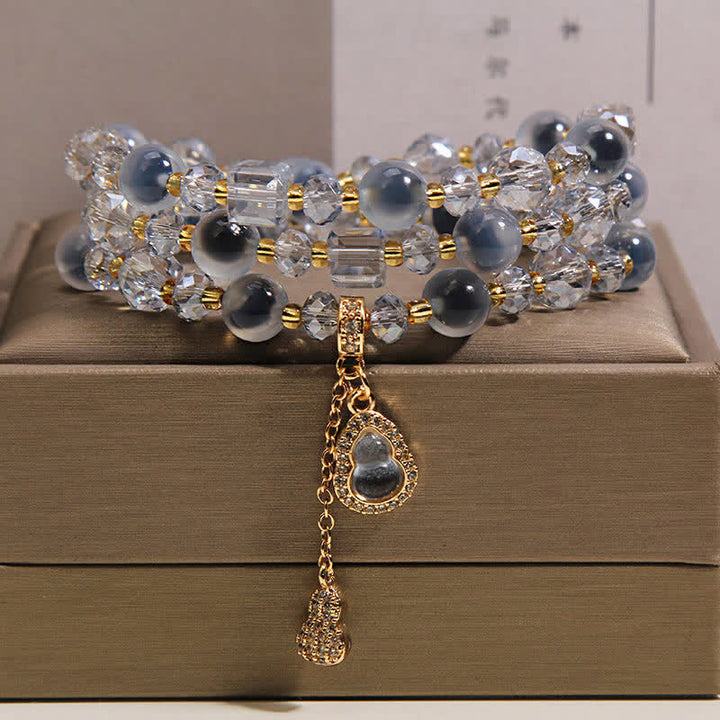 Buddha Stones Snoepkleurige agaat pompoen bedeltje drievoudige Armband Harmonie - Candy Agate (Hoop ♥ Balans) - image 0