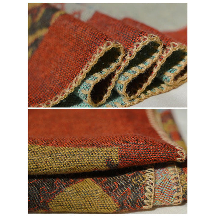 Buddha Stones Tibetaanse Sjaal (groot) met ruitpatroon, warme wintermantel/sjaal - image 14
