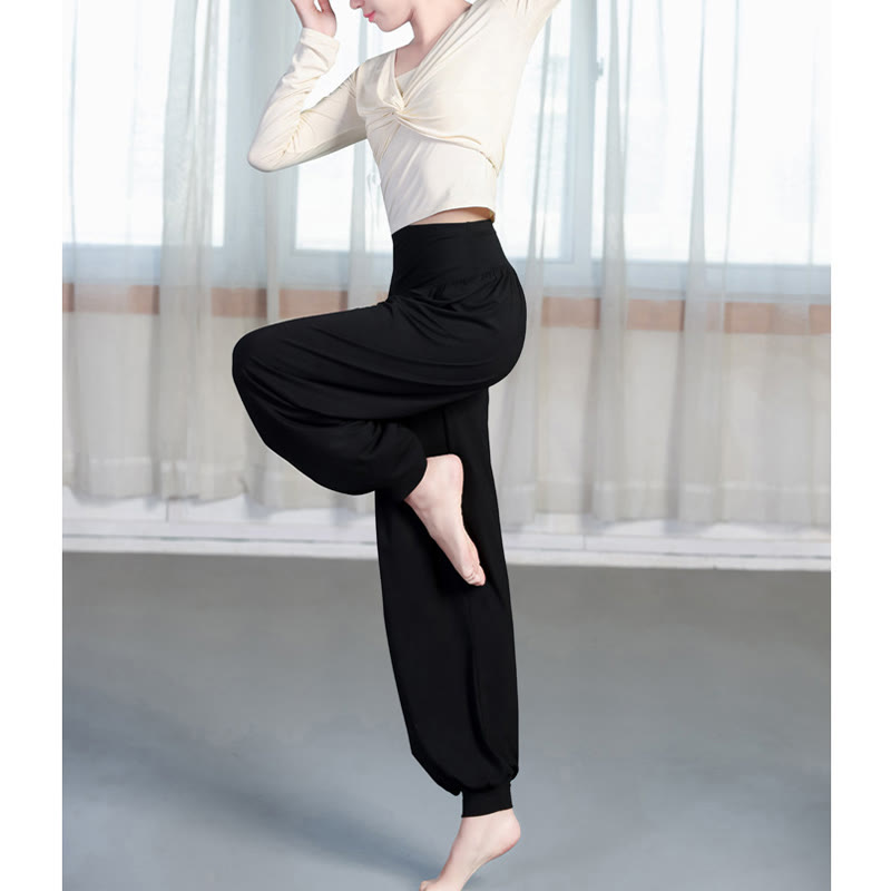 Buddha Stones Effen, losse modal yoga- en dansharembroek - image 2