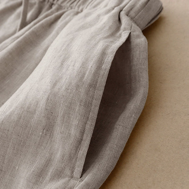 Buddha Stones Zomerse dames capri broek met elastische Taille , Cropped en wijde pijpen, met Zakken. - image 19