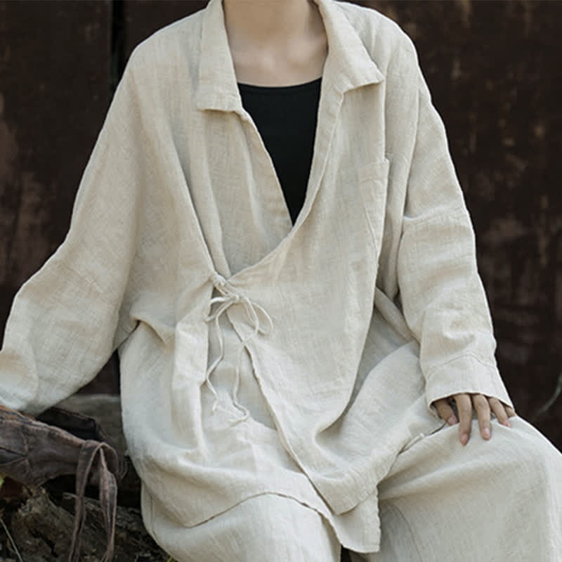 Buddha Stones Meditate Ramie katoenen kleding - image 4